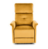 SEMIR fotel z funkcja elektrycznego rozkładania / gniazdo USB, musztardowy (2p=1szt)