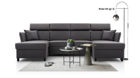 Narożnik MORIS U 296x161 cm z funkcją spania