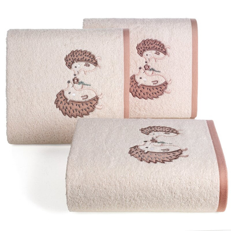 RĘCZNIK DZIECIĘCY BABY68 70 X 140 CM RÓŻOWY