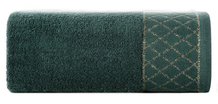 RĘCZNIK LAYLA (07) 70 X 140 CM CIEMNOZIELONY