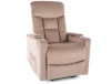 Fotel rozkładany Ikar ciemny beżowy