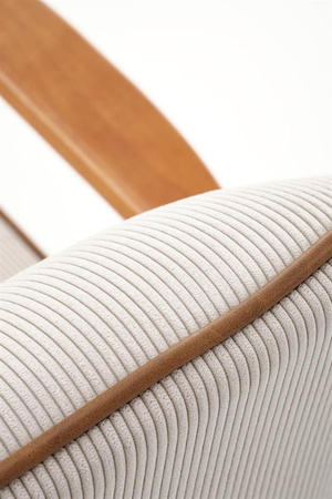 PASTORE fotel wypoczynkowy jasny beż / jasny orzech (1p=1szt)