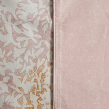 KOMPLET POŚCIELI ESPRIT 01 160 X 200 CM PUDROWY RÓŻ