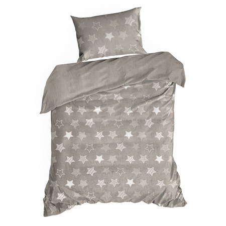 KOMPLET POŚCIELI FLANO 4 160 X 200 CM BEŻOWY