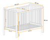 Łóżeczko dziecięce Cypi II Plus