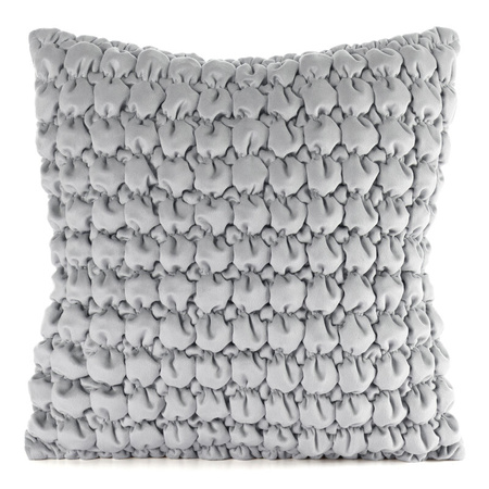 POSZEWKA VELVET 193 45 X 45 CM SREBRNY