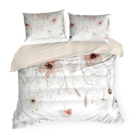 KOMPLET POŚCIELI SATYNOWEJ PREMIUM24 160 X 200 CM BIAŁY