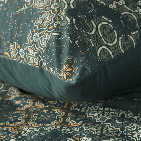 KOMPLET POŚCIELI SATYNOWEJ SPRING 69 160 X 200 CM CIEMNOZIELONY