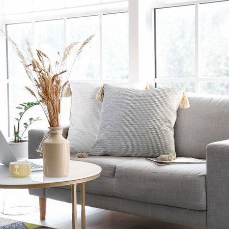 POSZEWKA BOHO 3 45 X 45 CM BEŻOWY