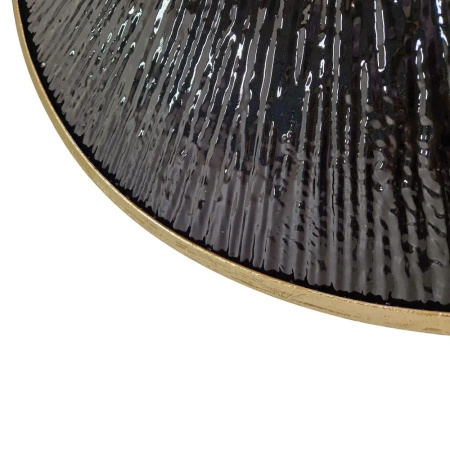 Lustro Okrągłe IRIS – Dekoracyjna Metalowa Rama z metaloplastyki w Stylu Glamour