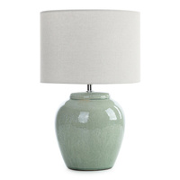 LAMPA DEKORACYJNA TONI (02) O 28 X 43 CM CIEMNOMIĘTOWY