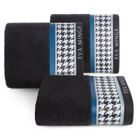 RĘCZNIK EVA8 70 X 140 CM CZARNY