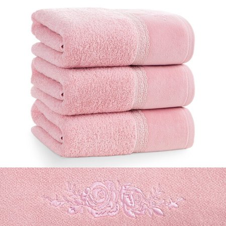 RĘCZNIK SISI (05) 50 X 90 CM RÓŻOWY