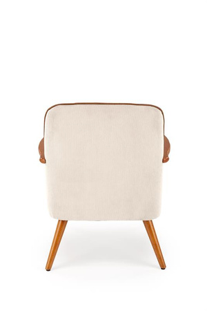 PASTORE fotel wypoczynkowy jasny beż / jasny orzech (1p=1szt)