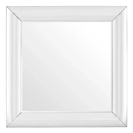 Lustro Porto 100/100cm w stylu glamour ze szklaną wypukłą ramą