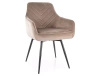 Zestaw 2 krzeseł Servio Velvet ciemny beżowy