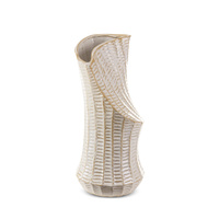 WAZON DEKORACYJNY LIZA (02) O 18 X 40 CM KREMOWY