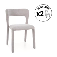 Zestaw 2 krzeseł Vico Wind jasny szary