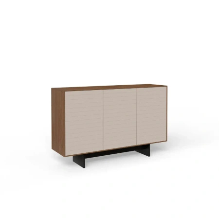 Komoda nowoczesna 3-drzwiowa 154x96x42 cm Slim Kaszmir dąb orzech