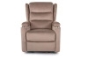 Fotel rozkładany Minos Velvet ciemny beżowy