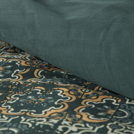 KOMPLET POŚCIELI SATYNOWEJ SPRING 69 220 X 200 CM CIEMNOZIELONY