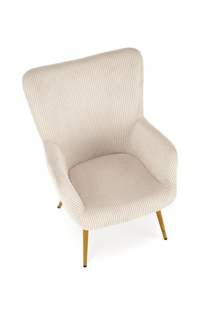 AMARO fotel wypoczynkowy, kremowy (1p=1szt)