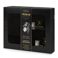 KOMPLET RĘCZNIKÓW GAJA 46 X 36 X 7 CM CZARNY