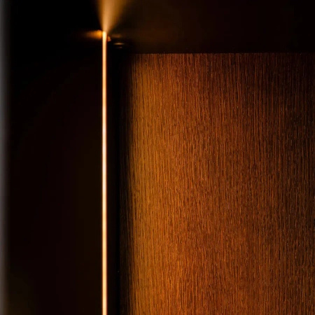 Nowoczesna biblioteczka z czterema regałami czarny/heban 37x270x240 cm Aristo