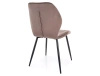 Zestaw 4 krzeseł Mike Velvet cappuccino