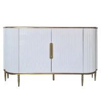 Komoda biała w stylu glamour Vivien