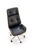 WEBSTER fotel gabinetowy orzechowy/czarny