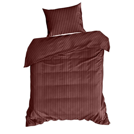 KOMPLET POŚCIELI SATYNOWEJ VERA 220 X 200 CM BURGUNDOWY