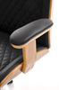 TIMBER fotel gabinetowy orzechowy/czarny
