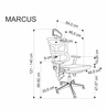 MARCUS fotel gabinetowy czarny