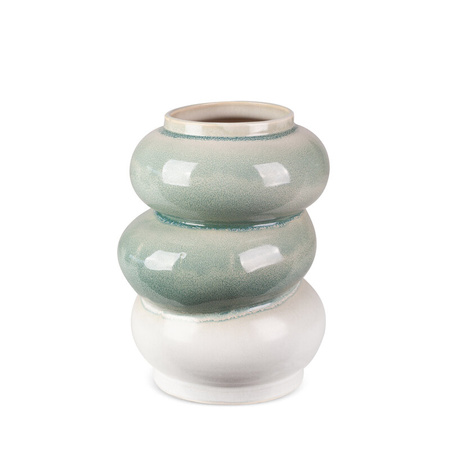 WAZON DEKORACYJNY LIANA (04) 21 X 19 X 26 CM KREMOWY