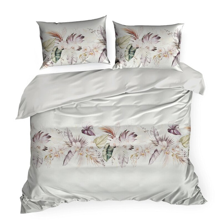 KOMPLET POŚCIELI SATYNOWEJ NIKA 42 160 X 200 CM BIAŁY
