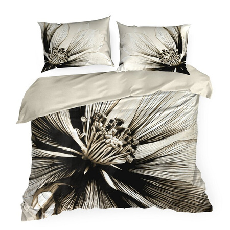 KOMPLET POŚCIELI SATYNOWEJ SPRING 78 140 X 200 CM JASNOBEŻOWY