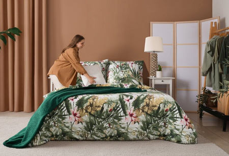 KOMPLET POŚCIELI SATYNOWEJ SPRING 43 220 X 200 CM ZIELONY