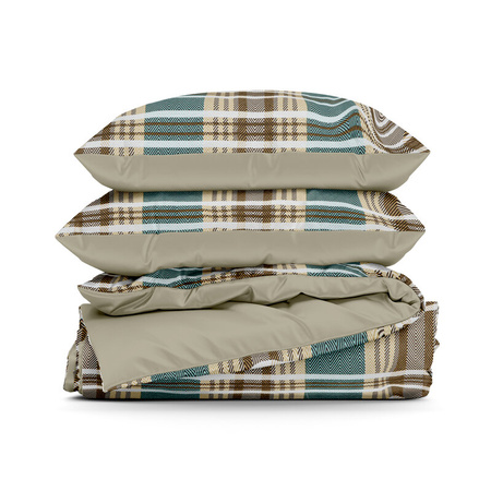 KOMPLET POŚCIELI SATYNOWEJ SPRING 65 160 X 200 CM JASNOBRĄZOWY