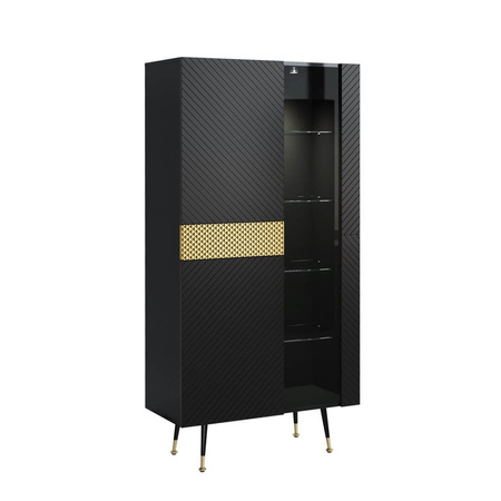 Witryna czarna 90 cm RUBIN