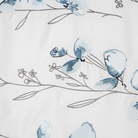 KOMPLET POŚCIELI SATYNOWEJ HAFT 220 X 200 CM BIAŁY