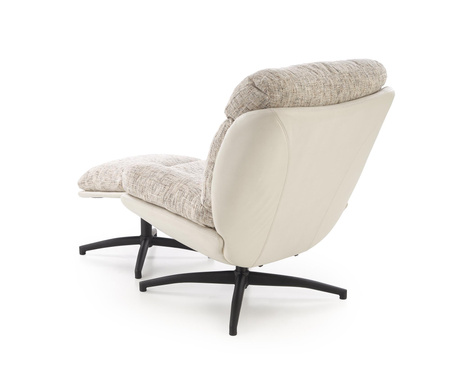 KRONOS fotel z podnóżkiem, beżowy / wielobarwny (1p=1szt)