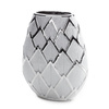 WAZON DEKORACYJNY SAELA (02) 25 X 11 X 34 CM SREBRNY