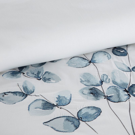 KOMPLET POŚCIELI SATYNOWEJ HAFT 220 X 200 CM BIAŁY