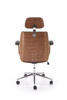 TIMBER fotel gabinetowy orzechowy/czarny