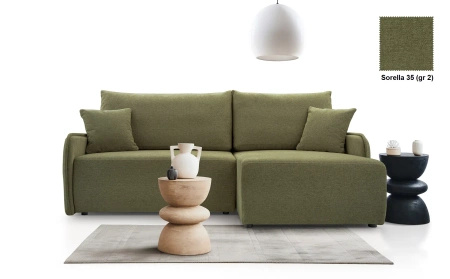 Narożnik MIRABELLA 198x150 cm z funkcją spania