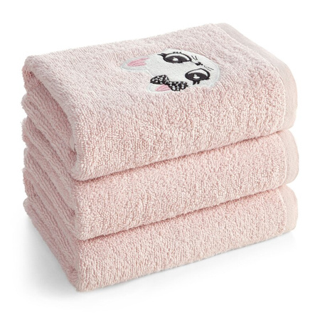 RĘCZNIK DZIECIĘCY BABY72 60 X 120 CM RÓŻOWY