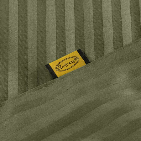 KOMPLET POŚCIELI SATYNOWEJ VERA 220 X 200 CM OLIWKOWY