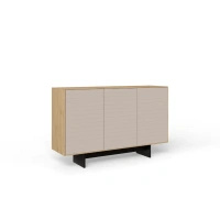 Komoda nowoczesna 3-drzwiowa 154x96x42 cm Slim Kaszmir dąb