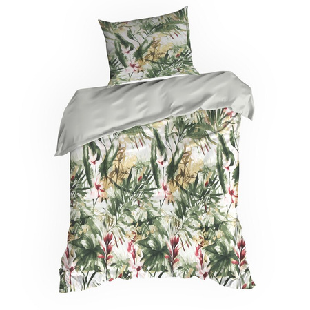KOMPLET POŚCIELI SATYNOWEJ SPRING 43 140 X 200 CM ZIELONY
